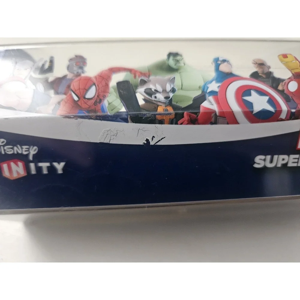 Disney Infinity Power Disc‎ Carrying Case Blue Marvel Super Heros **Read**
